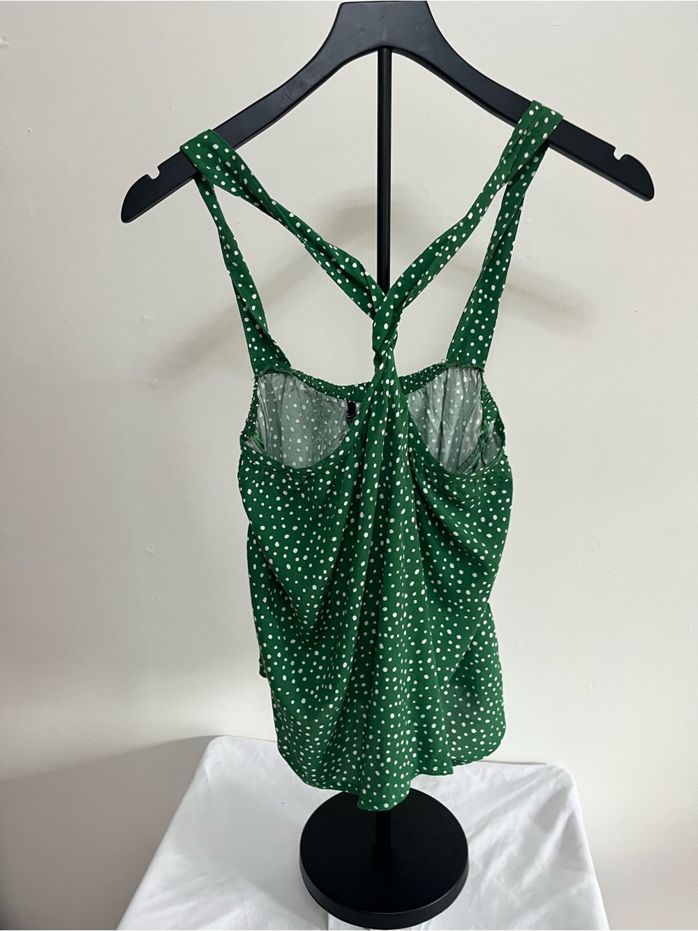 George Green Polka Dot knotted criss cross front  Camisole
